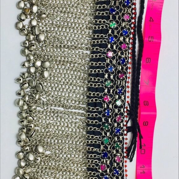 Tribal Belly Chain With Long Dangling Bells, Kuchi Belly Dance Belt - Picture 5 of 16